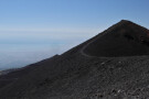 The Sea and Crater, Mount Etna, Sicily